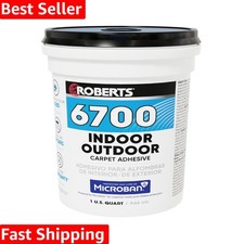 1 Quart Water-Resistant Carpet Adhesive for Indoor/Outdoor Use - Eco-Friendly