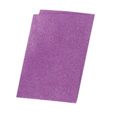 2x Glitzer EVA Schaumstoff Bl&auml;tter Weiche Papier Selbstklebend Helle Lila
