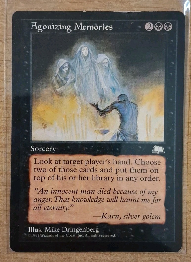 1997 MAGIC THE GATHERING WEATHERLIGHT AGONIZING MEMORIES TD25 