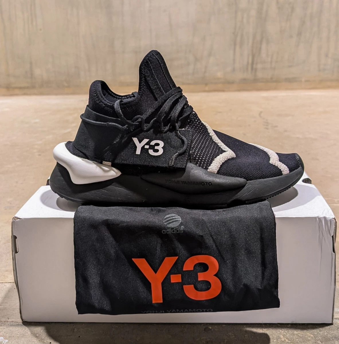 adidas Y-3 Kaiwa Black White | eBay