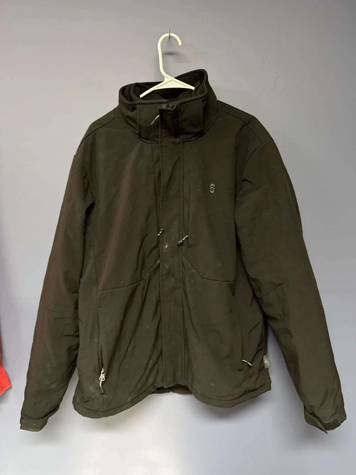 Free Country Water Resistant Softshell Jacket Black Men’s Large L 25x32