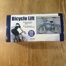 Bicycle Lift Bike Ceiling Mount Pulley Hoist Garage Storage Rack Hooks Hanger