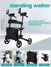 Arthritis rollator Walker Gehwagen Armstütze Einhandbremse