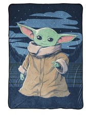 LARGE Star Wars Mandalorian Baby Yoda The Child 62 X 90" 7.5' X 5.15' Blanket