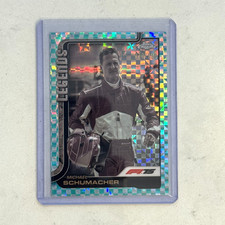 2025 Topps Chrome F1 #158 Michael Schumacher Aqua Checker Flag Refractor /199