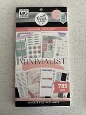 The Happy Planner Minimalist Stickers 785 Pcs Mini Planner Stickers