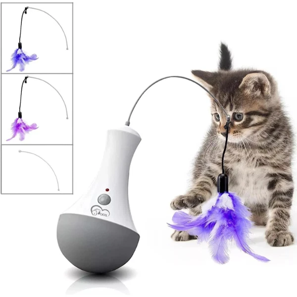Automatic Cat Toy Interactive Feather Teaser for Kittens Indoor Play Pet Gift
Opens in a new window