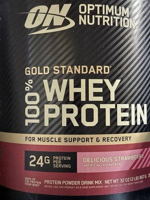 Gold Standard  100% Whey, Delicious Strawberry, 2 lb (907 g) 9/27
