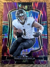2025 Panini Select Travis Etienne Jr Premier Level Purple Flash /699  #130