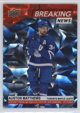 2024-25 Upper Deck Series 1 Breaking News Red 20/99 Auston Matthews #BN-27 17nu