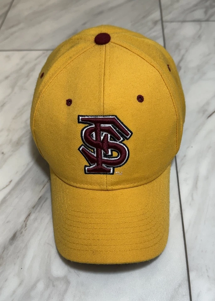 ZEYPHR Vintage Florida State Seminoles FSU Yellow Fitted Hat Size 7 3/4 Dad Cap - Image 3 of 4