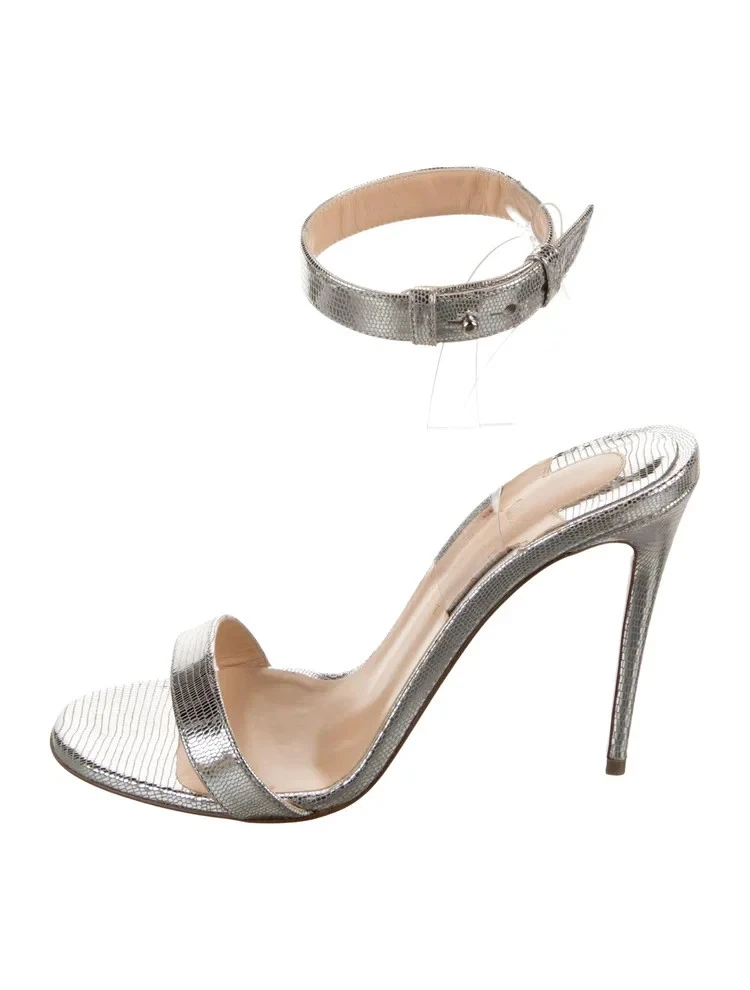 Christian Louboutin Silver Heels for Women for sale | eBay