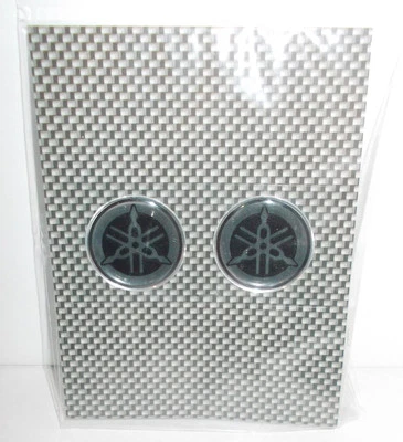 LA CICLOMOTO ADESIVO YAMAHA DIAPASON Ø 30 MM 3D LOGO COPPIA ADESIVI STEMMA STICKERS MOTO