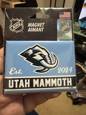 Utah Mammoth EST. 2024 Metal Magnet 2.5x3.5 NHL 🧲 