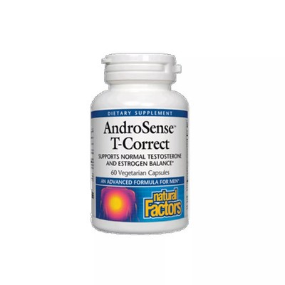 Natural Factors AndroSense T-Correct,Mens Hormonal Metabolism Support,60VegCaps