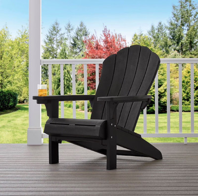 Keter Everest Adirondack Chair with Integrated Cupholder Brown