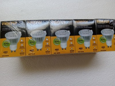 FIREFLY GU10 LED Bulbs 6W =50W Spotlight 480 Lumens Light 10 Pack Dimmable