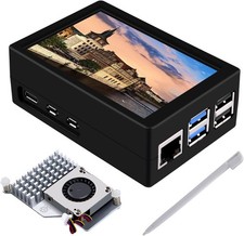 3.5 inch HDMI Touch Screen with Case for Raspberry Pi 5, with Official Pi 5 A...