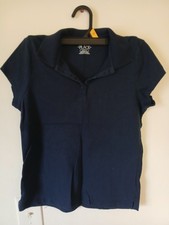 PLACE OLD NAVY Girls Uniform Polo Shirts Lot Size L 10-12 Navy Burgundy Black