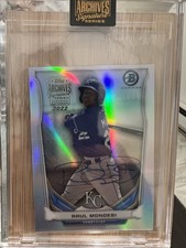2022 Topps Archives Signature Series ROYALS RAUL MONDESI JR MINI BOWMAN AUTO 1/1