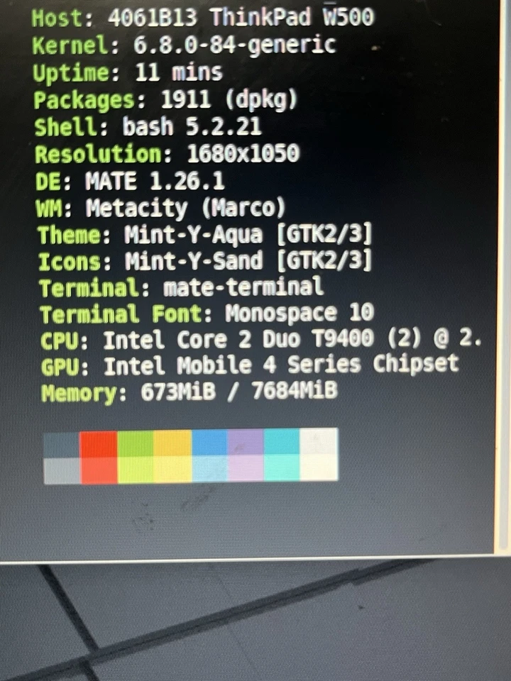 Librebooted W500 Thinkpad + Dock Core 2 Duo T9400 2,53GHz 8gb DDR3 ohne HDD & Bat - Bild 2 von 4
