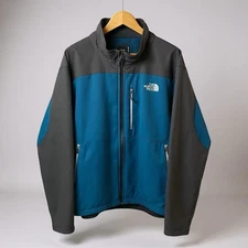 North Face Jacket Mens Sz XXL Apex Bionic Blu Soft Shell Fleece Lined Outdoors