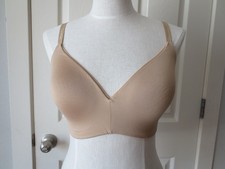 Calvin Klein Wireless T-Shirt Bra Size L Beige