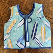 Speedo Swim Life Vest Age 4-6 Max WT 45-60 Lbs Chest 24" UV 50 Large NWT