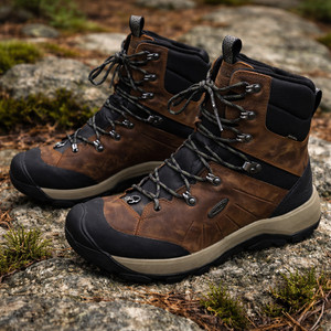 KEEN Boots Mens Size 11 Brown Nubuck Waterproof Insulated Hiking Snow 12017 Keen Boots Mens 11 Koven Polar Black Hiking Waterproof  main image 4