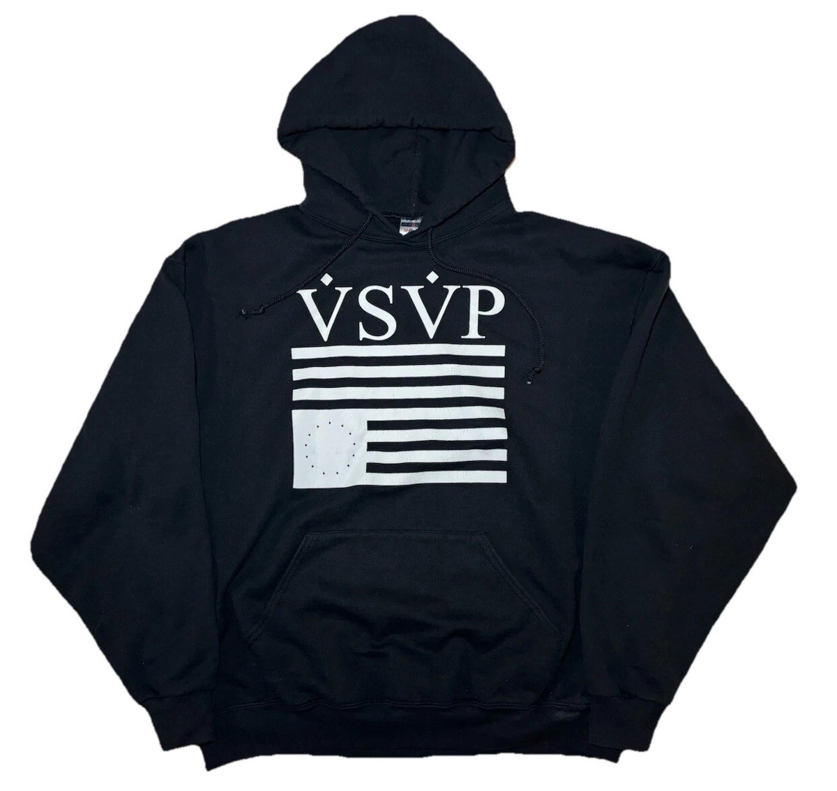A$AP Rocky VSVP Flag Logo Hoodie ASAP Sweatshirt Adult XL Hip Hop 