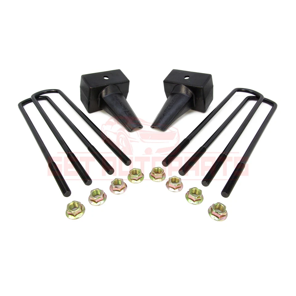 Suspensión ReadyLift. Kit de bloque de resorte de hoja trasero 4" para GMC Sierra 3500 HD 2011-2019 Foto 2 de 2