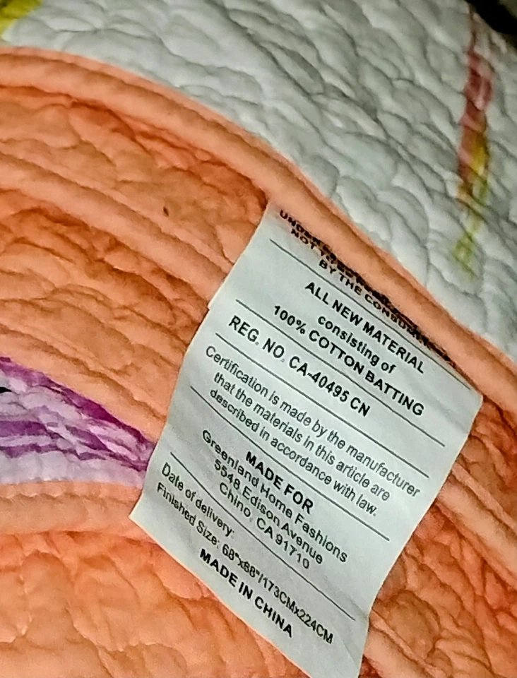 GREENLAND WATERCOLOR DREAM 2 piezas Juego de edredón floral 100% algodón reversible  Foto 4 de 4