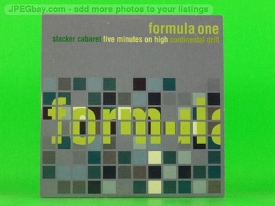 FORMULA ONE SLACKER CABARET (L67) 3 Track CD Single including Card Sleeve VACLAV