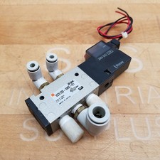 SMC VZ5120-5MZ-01 5 Port Solenoid Valve, 24 VDC, Rc 1/8 Port Size - USED