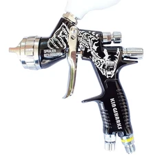 DEVIDISS PRO HVLP 1.3 Tip Gravity Feed Paint Spray Gun 600ml Car (Black)