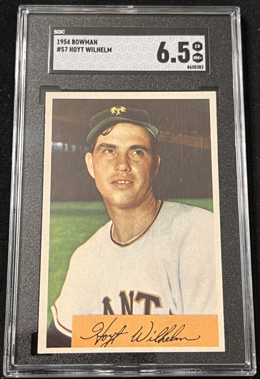 1954 Bowman #57 Hoyt Wilhelm SGC 6.5 Hall Of Fame