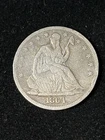 1864 seated liberty half dollar Vg Details