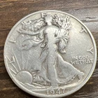 1947-D Walking Liberty Silver Half Dollar 50C Actual Coin Below Value Price