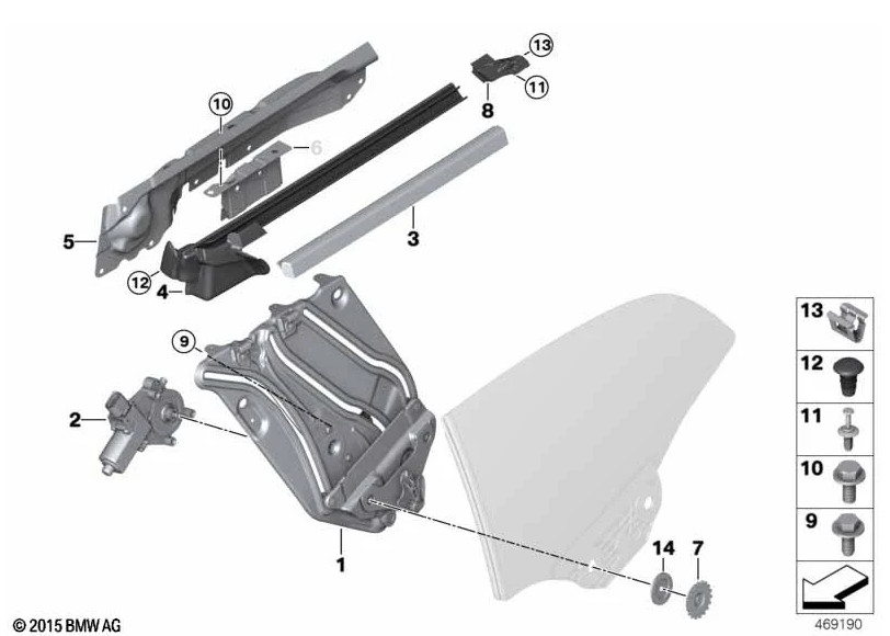 Rolls-Royce Dawn 2017-2023 REAR+LEFT Trim molding