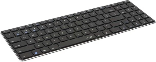 Rapoo E9100M Multi-mode Wireless Ultra-slim Keyboard UK QWERTY Black - New