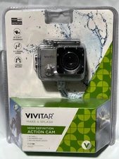 VIVITAR HIGH DEFINITION ACTION CAM WATERPROOF CAMERA 2 MOUNTS 2.0" NEW DVR781