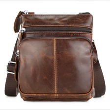 Men’s Leather Shoulder Bag | Crossbody Bag | Travel Bag | Bag for Men