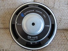 GOLDWOOD SOUND BRAND. MODEL GW-1038. ONE 10" POLY WOOFER. 8ohm. WORKS. USA