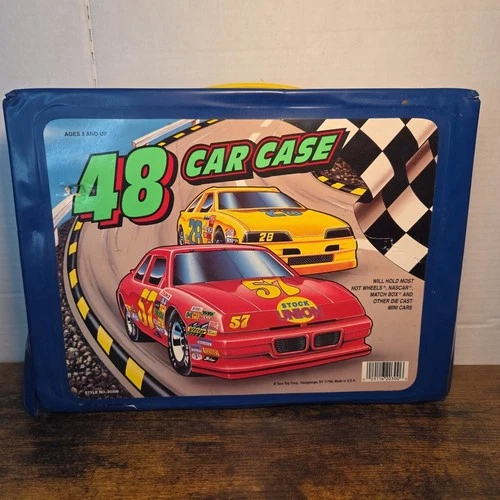 48 Car Case Hot Wheels Matchbox Tara Toy Die Cast Vintage With Cars 48 Nice! 298