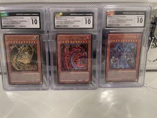 Set of Sacred Beast Cards Hamon, Raviel, & Uria CGC 10 LC2