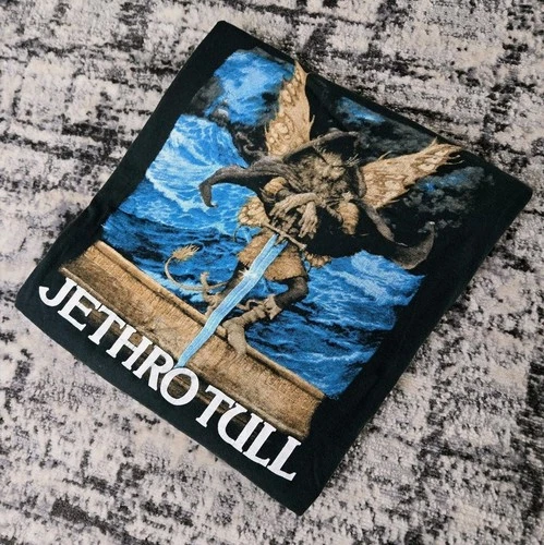 80s Jethro Tull Euro Concert Tour T-Shirt M/L Broad 1980s vintage concert t-shirt, vintage, single stitch, B+ condition