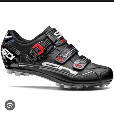 NIB Mens SIDI cycling shoes Dominator 7 mega sr in shadow black size 45 (10.5)