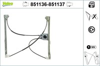 Valeo 851136 Fensterheber Vorne Links FüR Renault