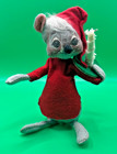 Vintage 1965/1967 ANNALEE MOBILITEE CHRISTMAS MOUSE Wide Awake with Candle — photo 9