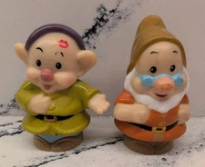 Fisher Price Little People Disney's Snow White Seven 7 Dwarfs 2012 Doc Dopey Lot